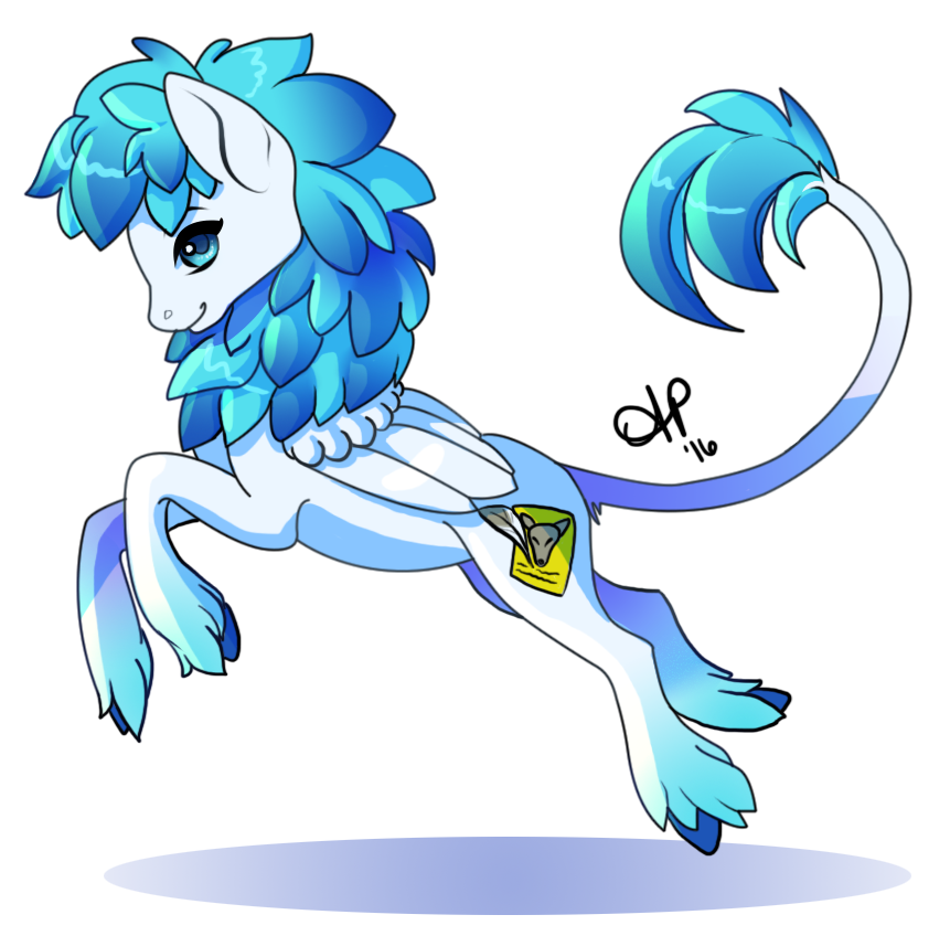 Azure for pretty wings. Wing clipart pegasus wing