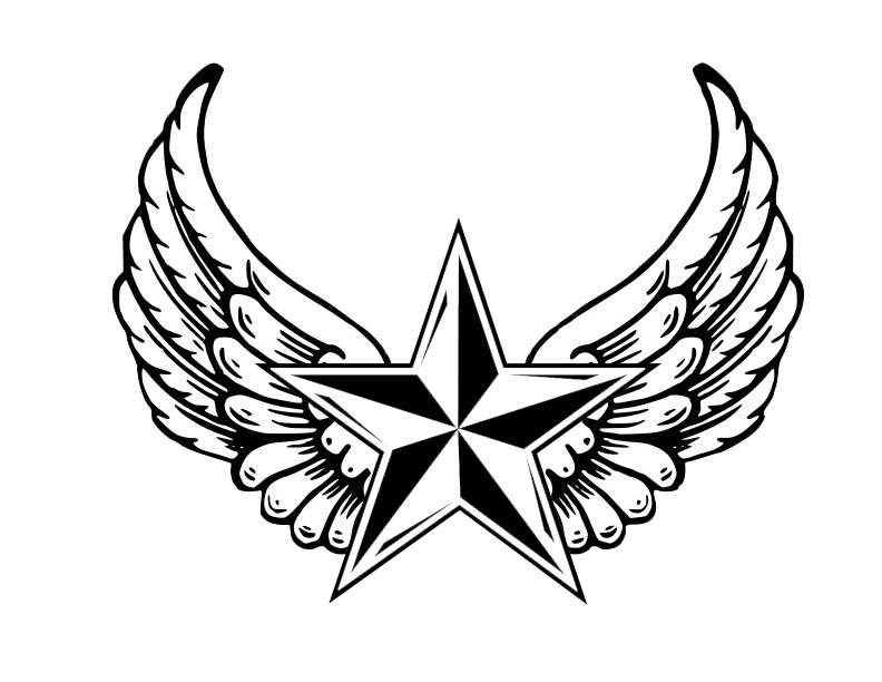 Wings best . Wing clipart star