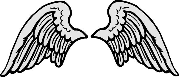 Free angel stencil download. Wing clipart template