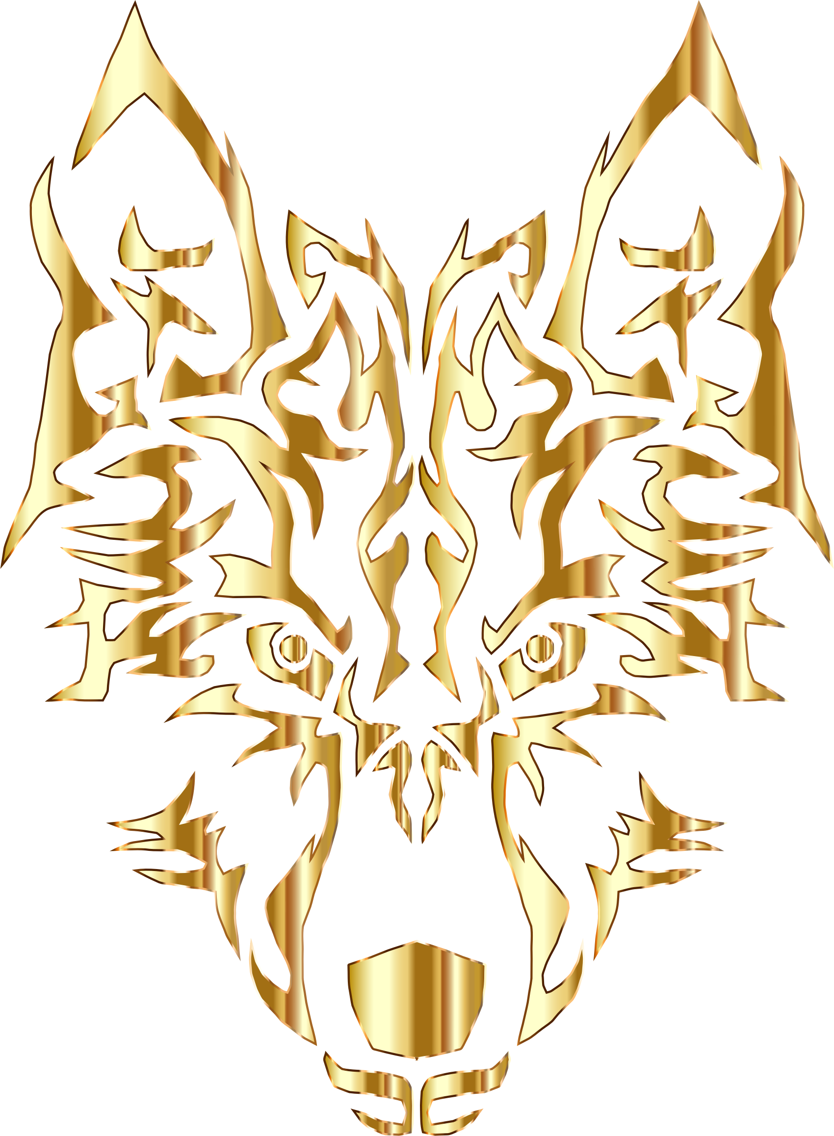 wolf clipart tribal