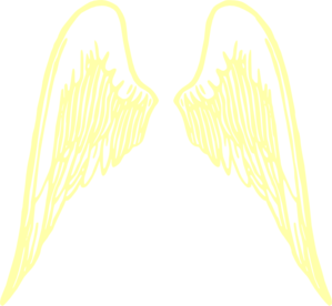 Wing clipart yellow. Angel wings clip art