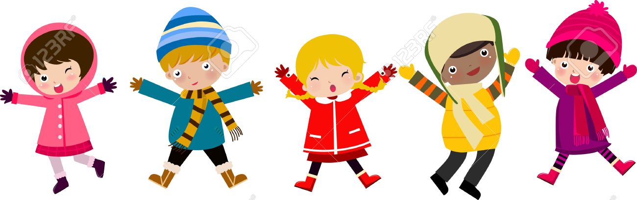 Winter clipart child. Kids free download best