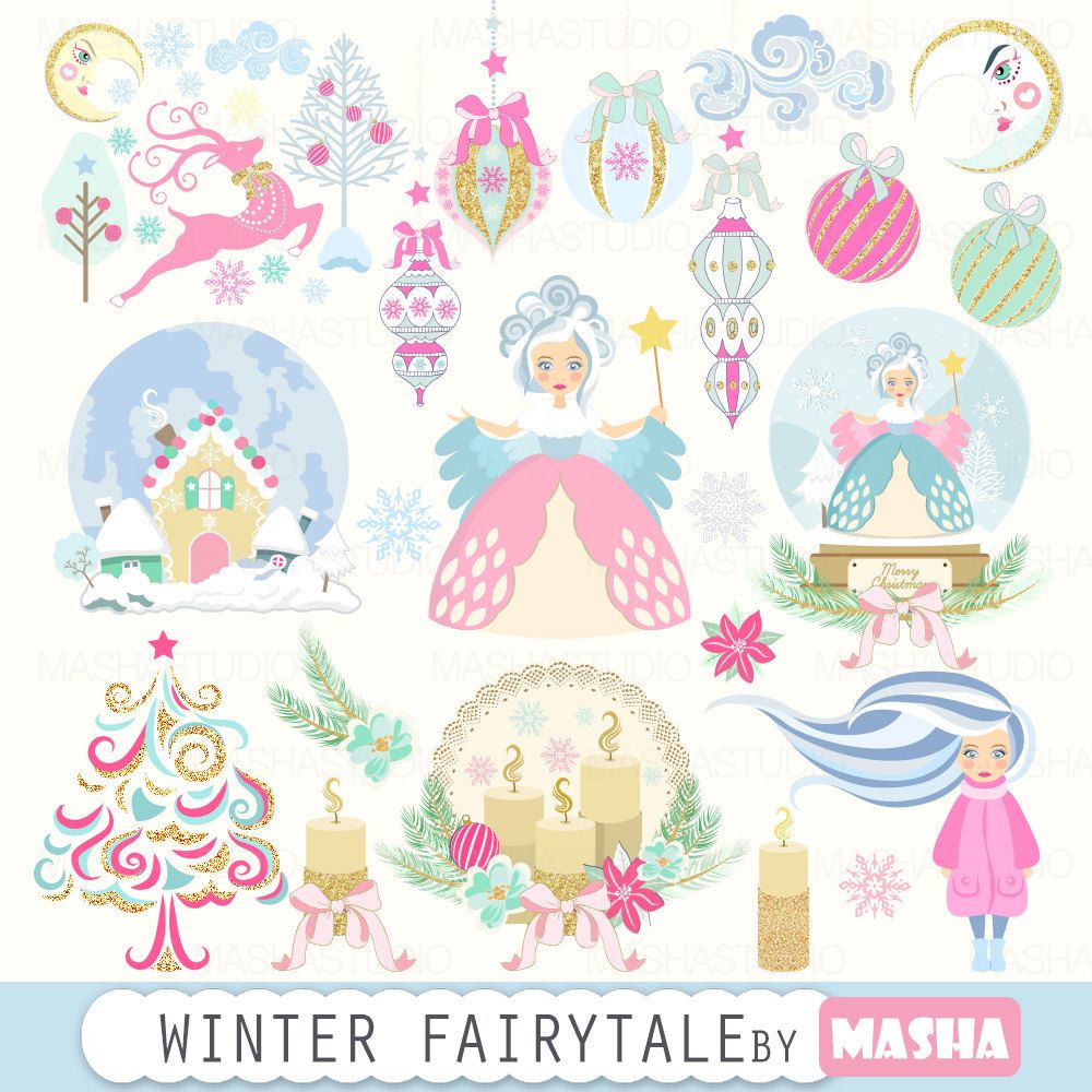 winter clipart fairy