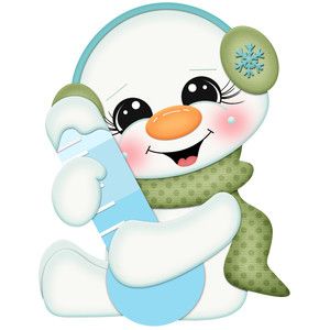 Snowman holding silhouette . Winter clipart thermometer