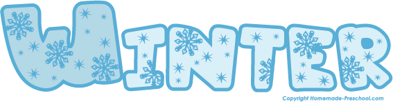 Free . Winter clipart word