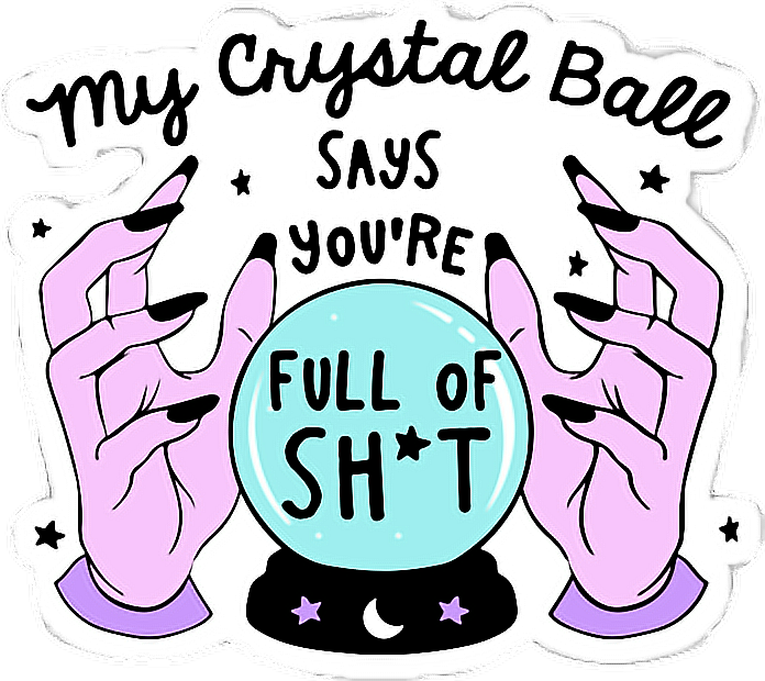 Witch clipart bad witch. Sticker tumblr cyristalball wicca