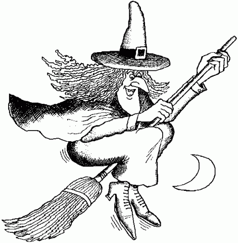 Free cliparts download clip. Witch clipart black and white