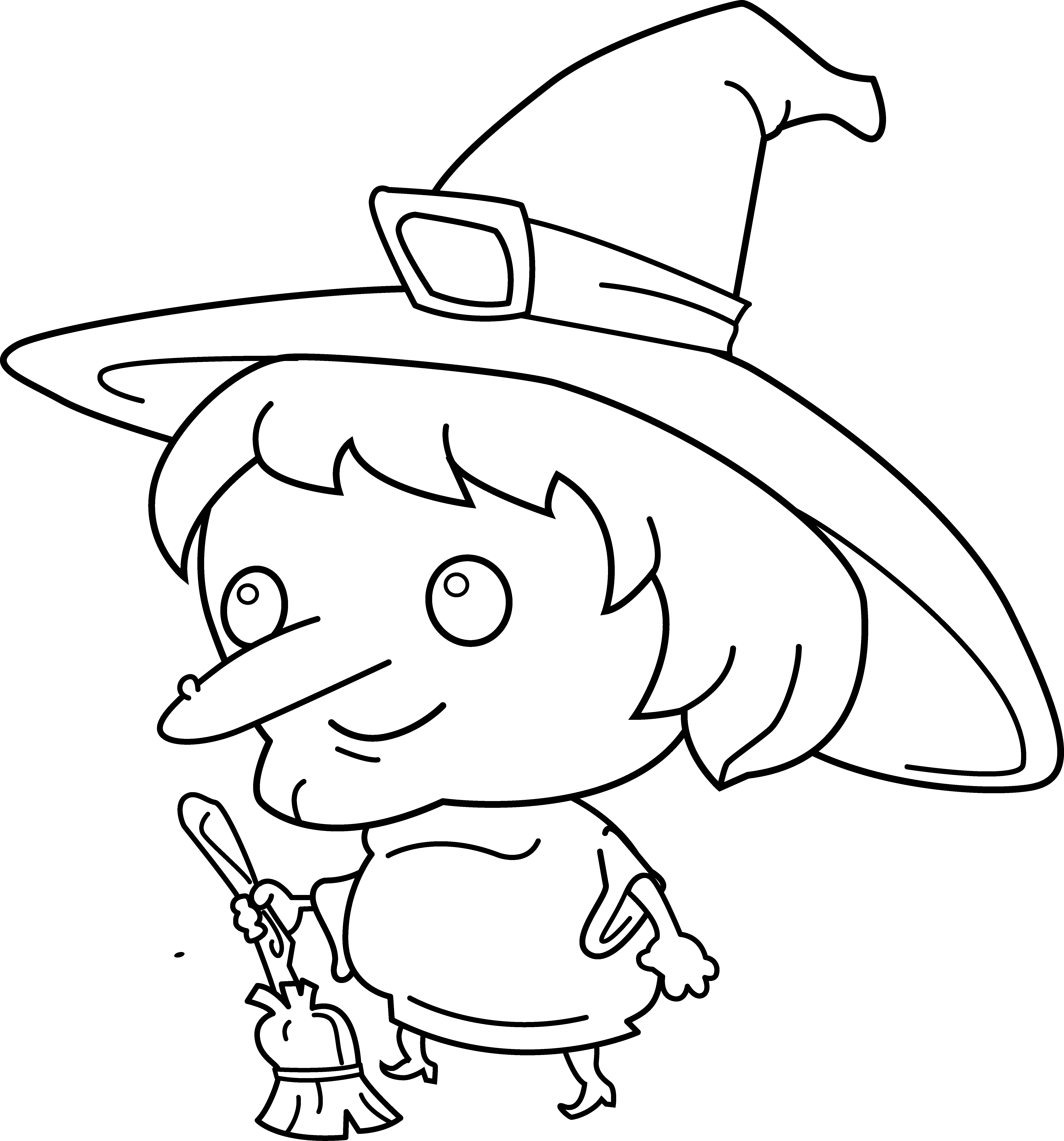 Witch clipart crashed. Cute drawing at getdrawings