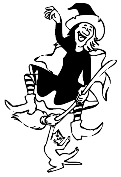 Clip art library . Witch clipart dancing