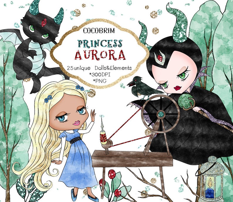 Witch clipart princess. Aurora clip art evil