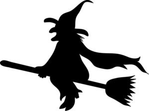 Witch clipart silhouette. Pin on clip art