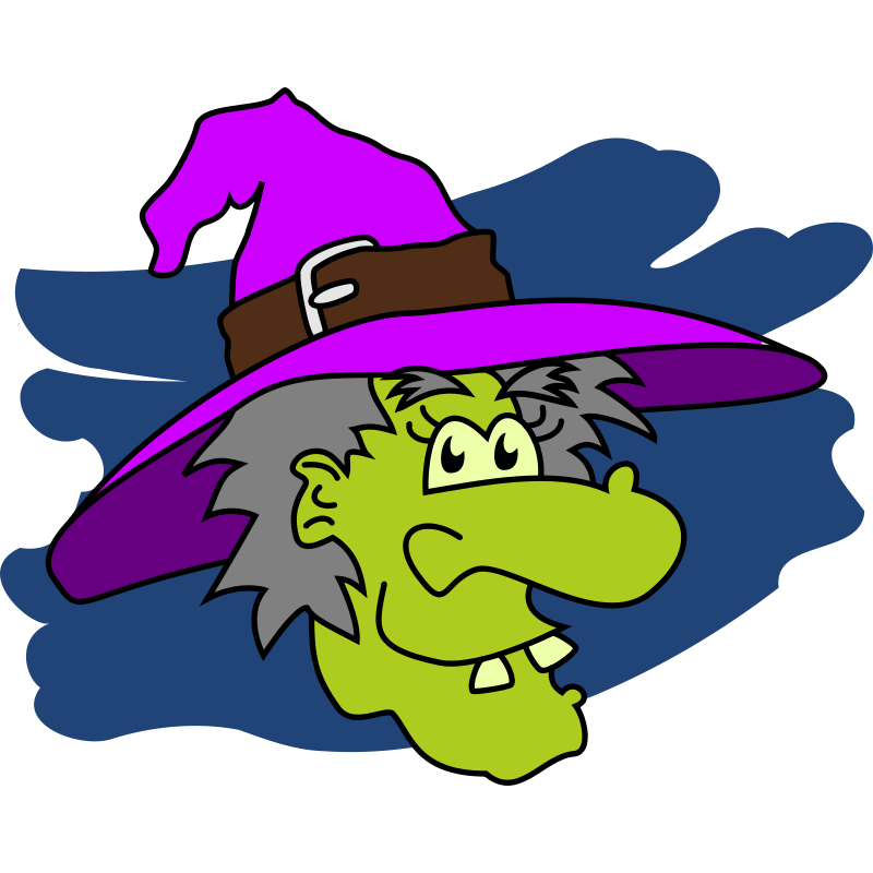 witch clipart tongue