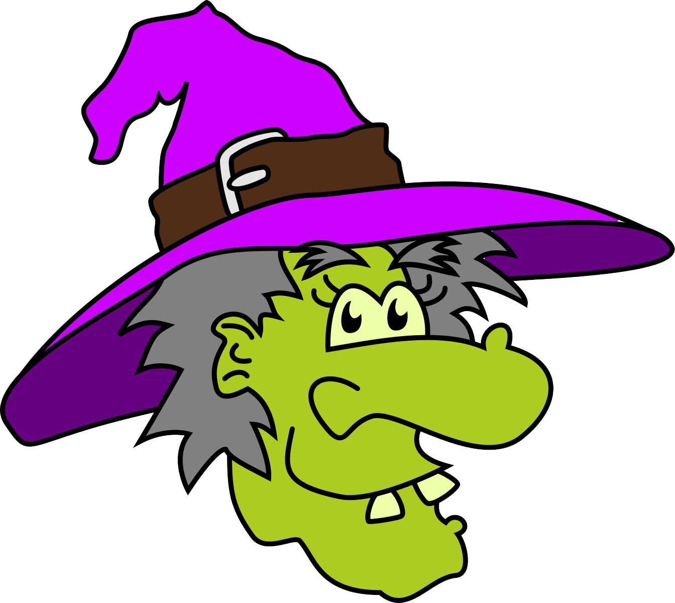 Witch clipart two. Pictures of witches faces