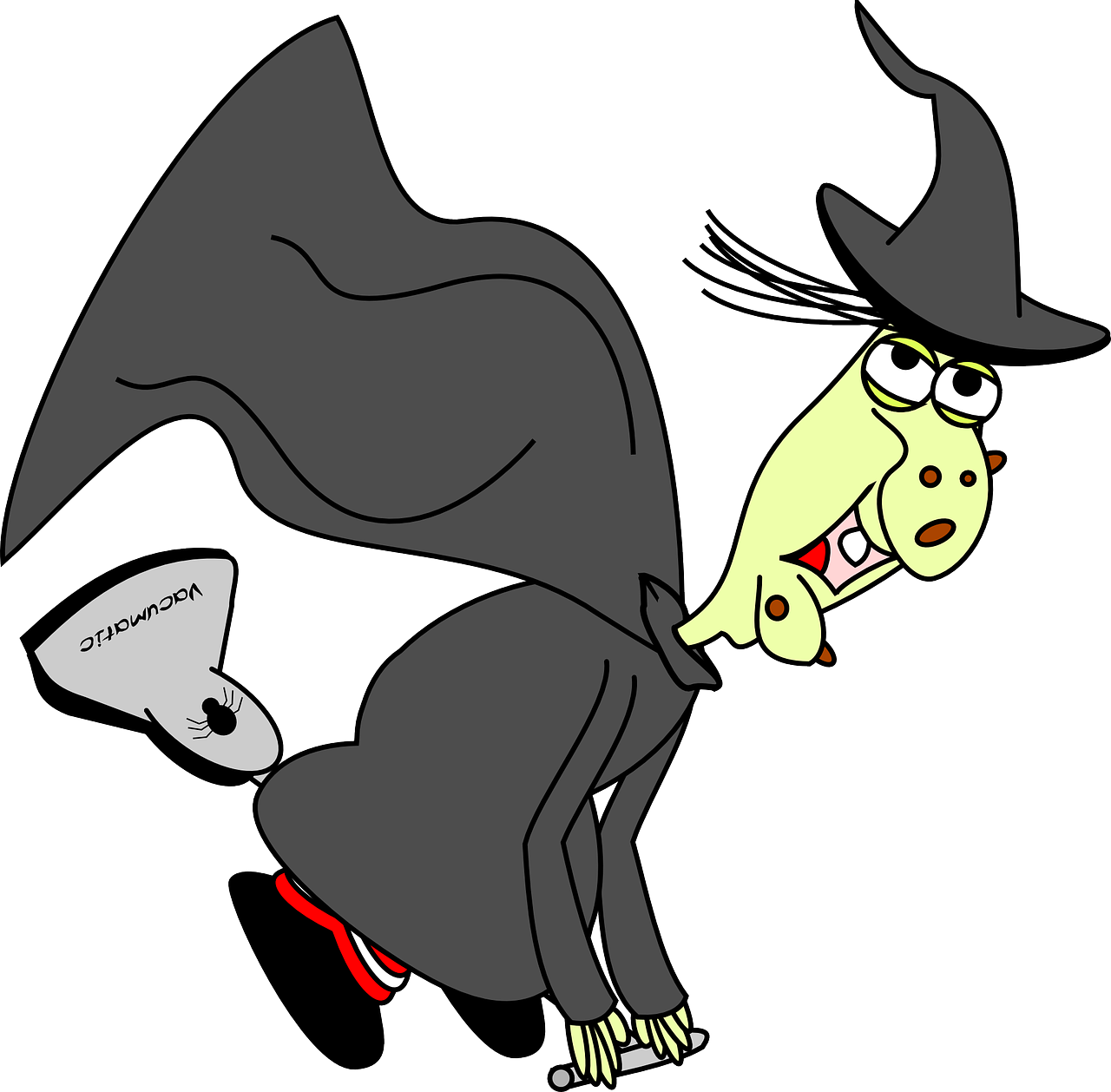 Witch clipart witch head. Flying halloween wizard png