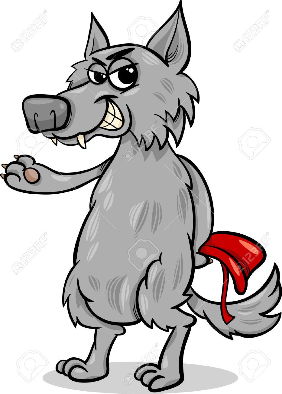 Wolf clipart big bad wolf. The little red riding