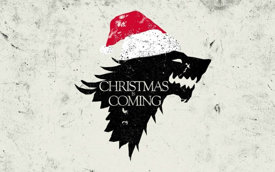 wolves clipart christmas