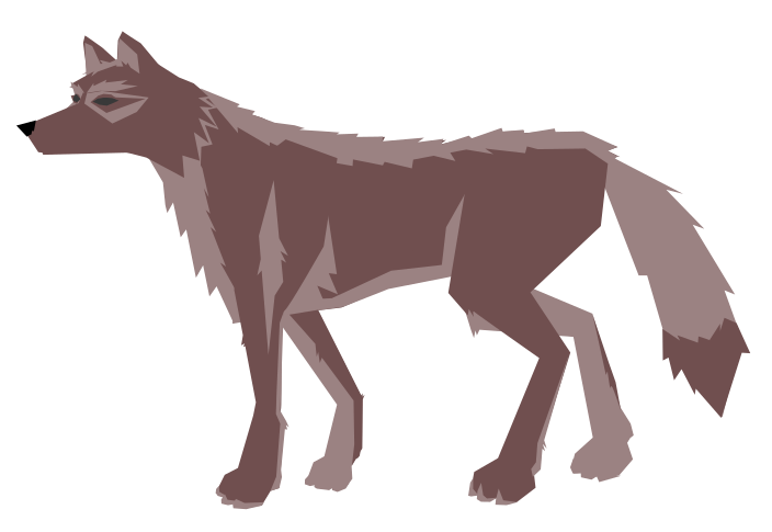 wolves clipart cute