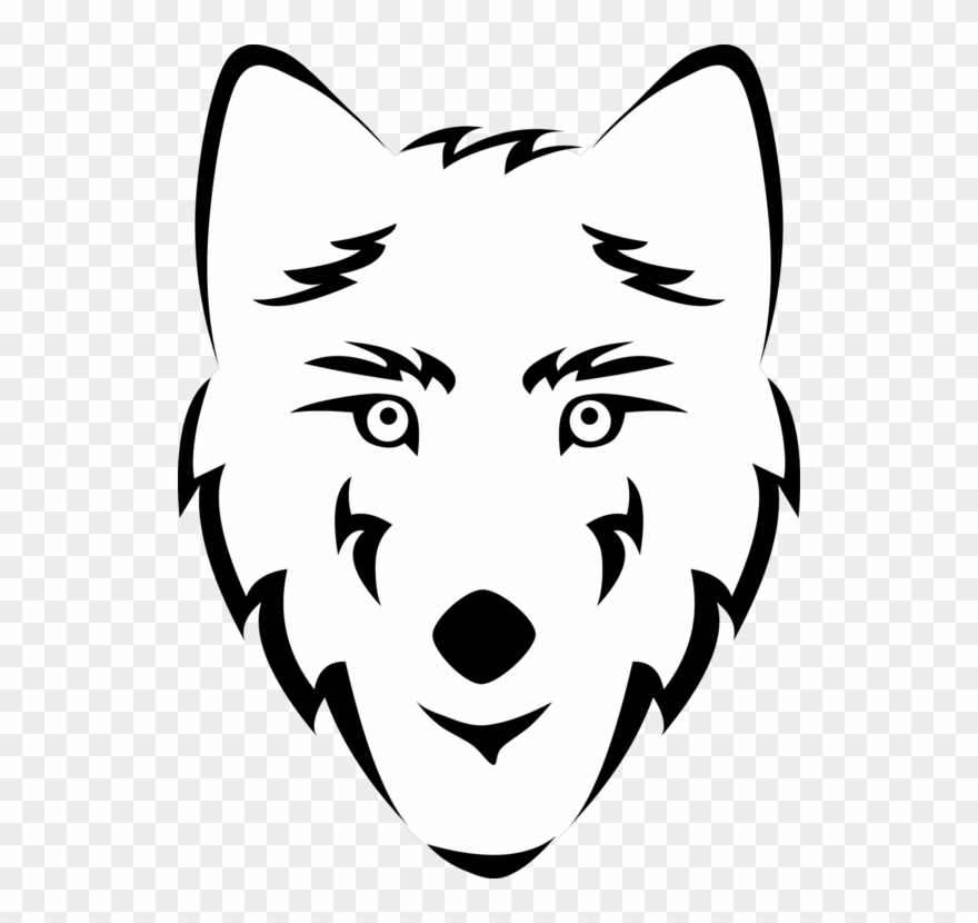 wolf clipart easy