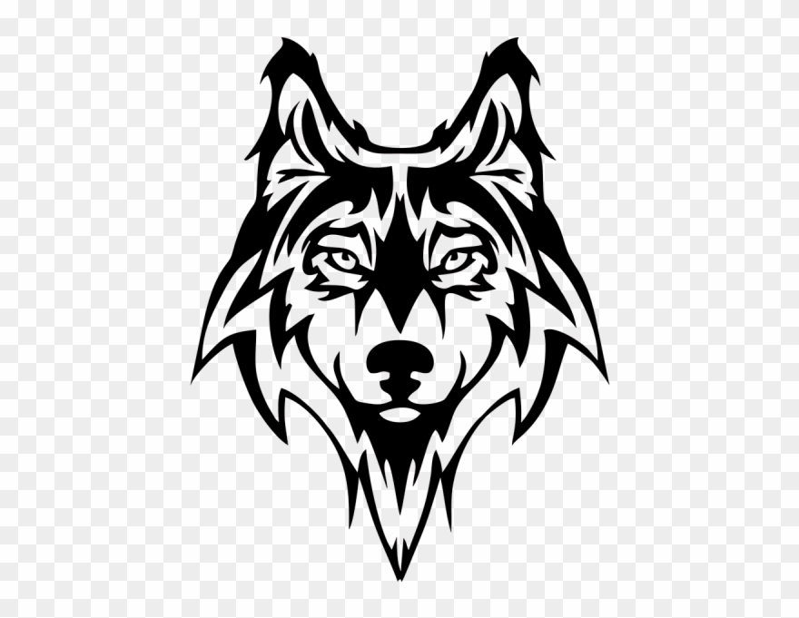 Wolves clipart front. Wolf dog doggy head