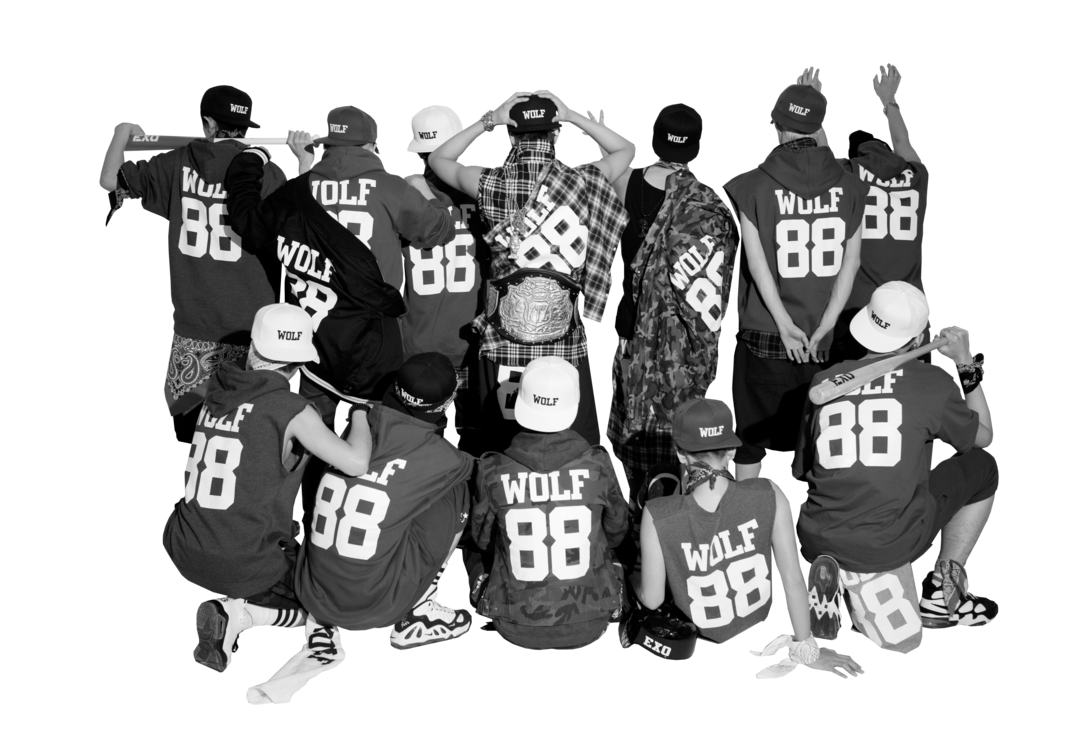 Wolves clipart growl. Exo png by kpopchaos