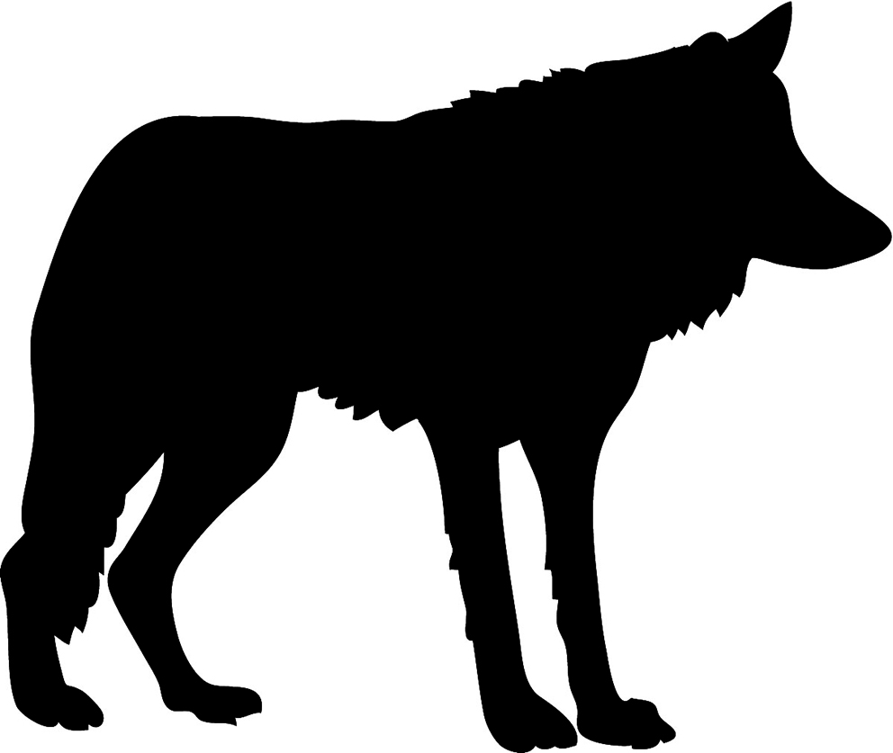 Wolf clipart silhouette. Free images download clip