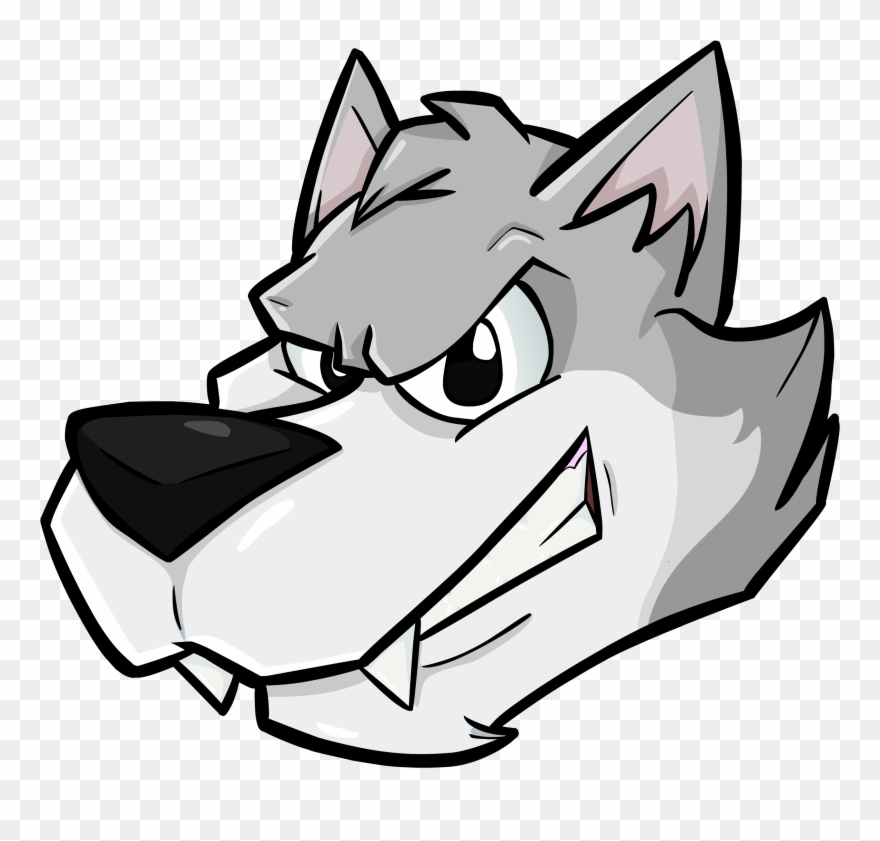 A wolf head transparent. Wolves clipart cartoon
