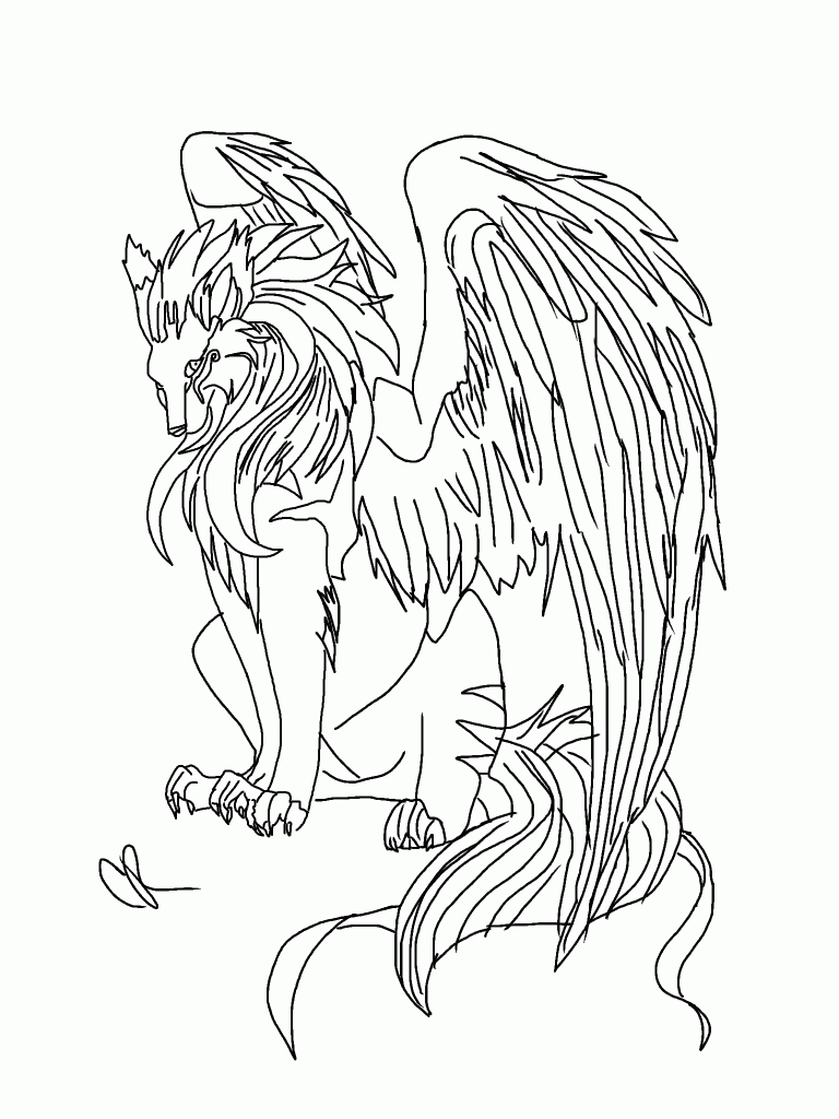 Anime wolf with wings. Wolves clipart flying