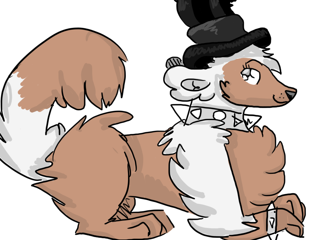 Wolves clipart majestic. Top hat wolf by