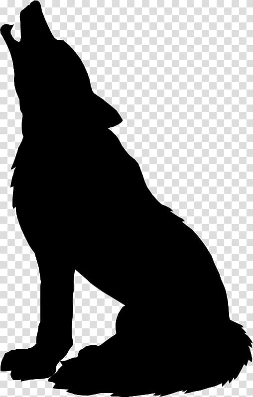 Howling wolf illustration gray. Wolves clipart silhouette
