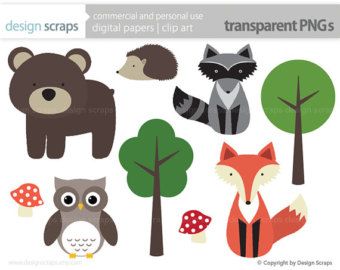 woodland clipart animal community