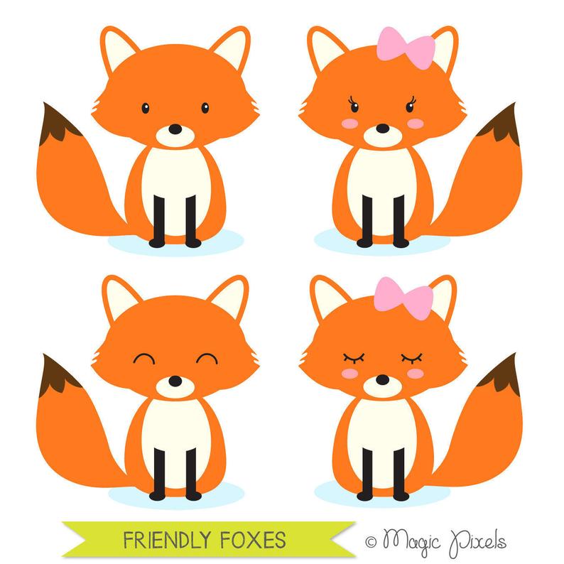 woodland clipart renard