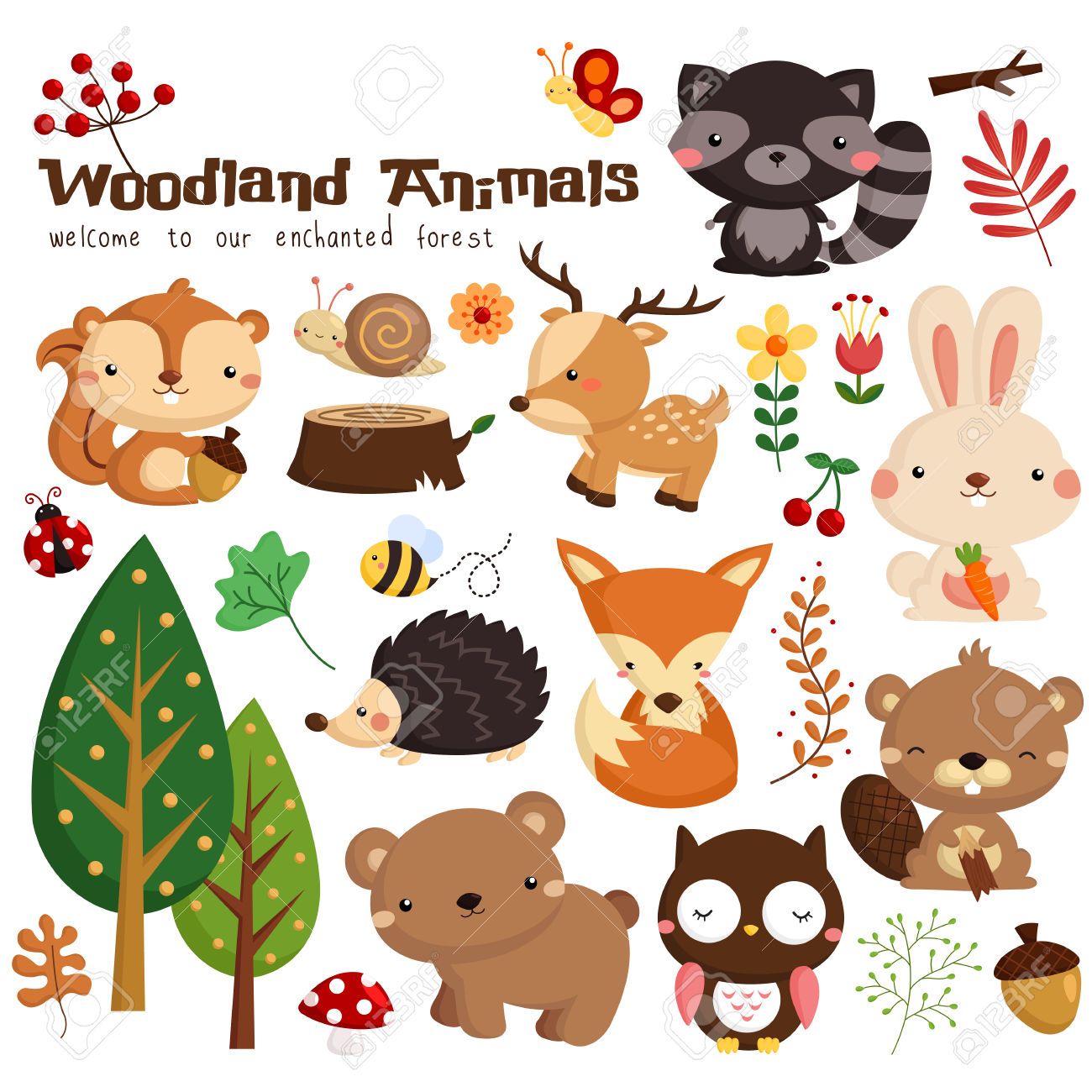 woodland clipart royalty free