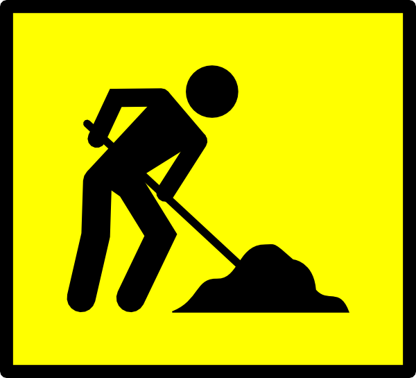 Working clipart road work. Clip art at clker