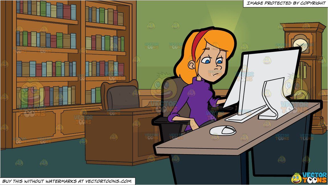 Working clipart source. Cartoon a woman reading