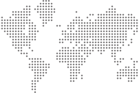World map vector png. Dotted path decorations pictures