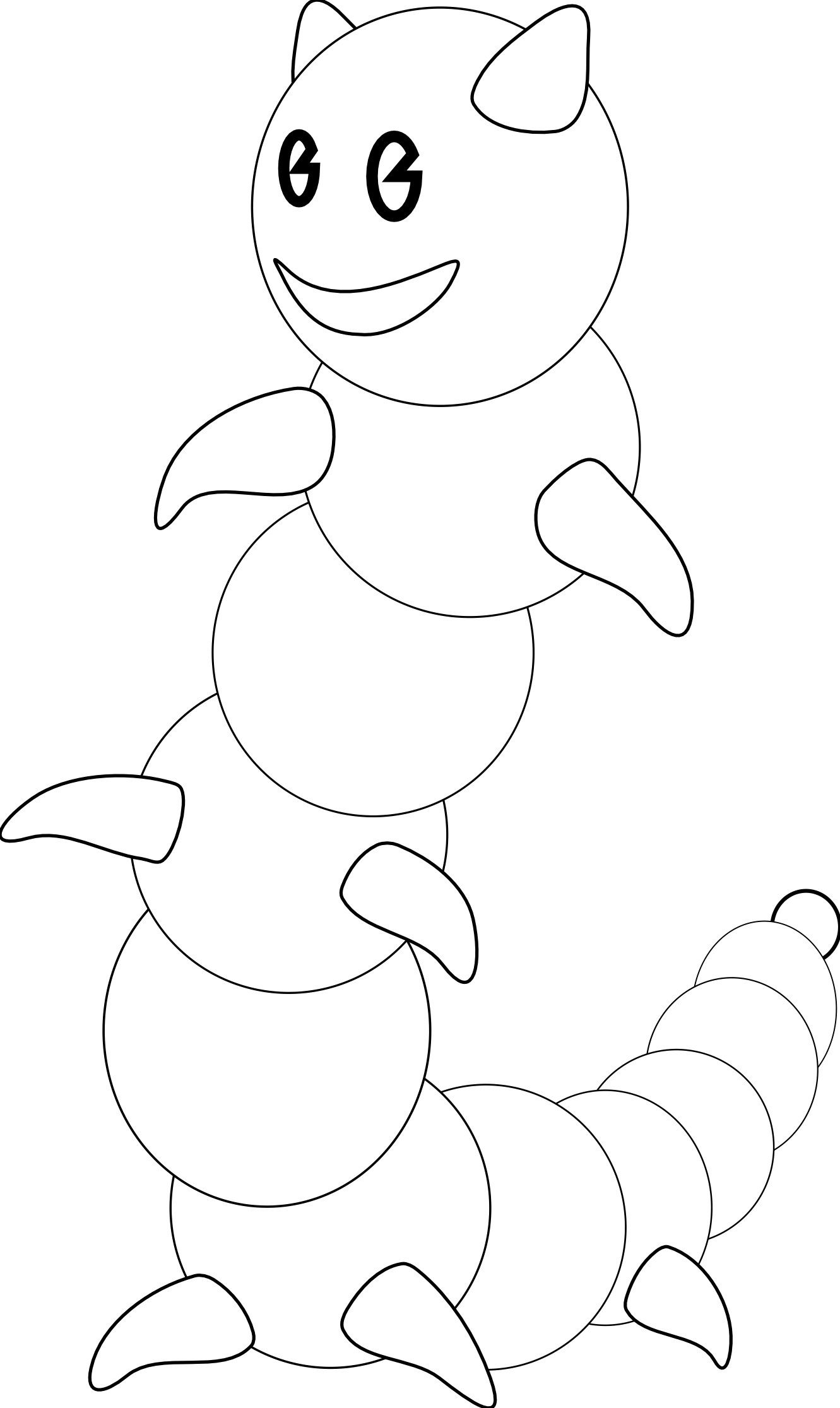 Black and white panda. Worm clipart book reading caterpillar