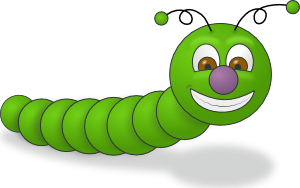 Worm clipart caterpillar baby. Green clip art vector