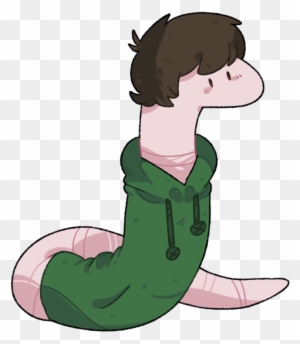 worm clipart kawaii