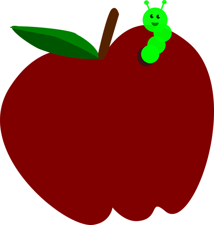 Apple cliparts shop of. Worm clipart plant insect