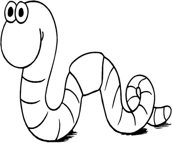 Worm clipart printable. Clip art black and