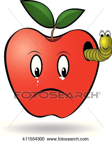 worm clipart sad