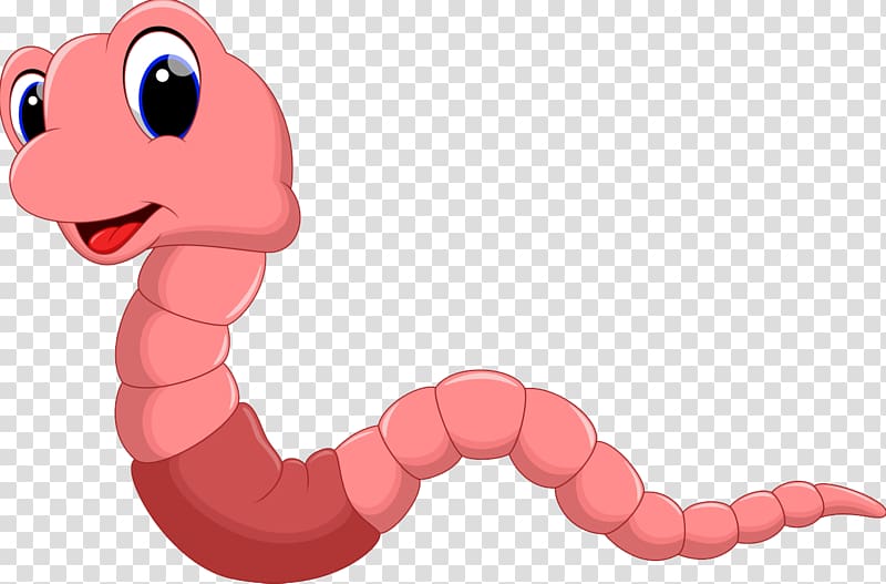 Worm clipart transparent background. Pink cartoon worms png