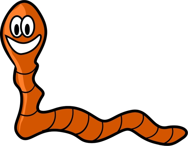 Worm clipart vector. Free in open office