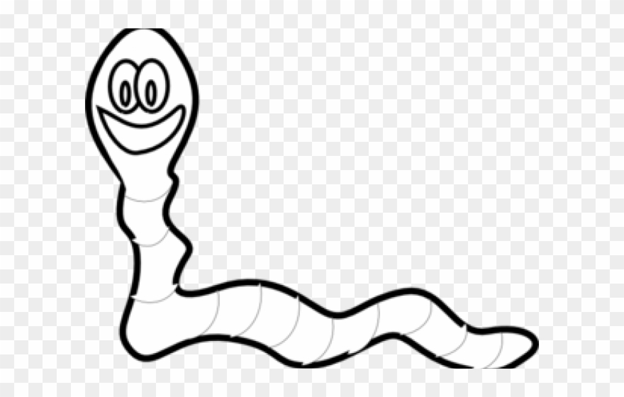 Worms outline of a. Worm clipart worm head