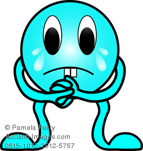 Clip art image of. Worry clipart
