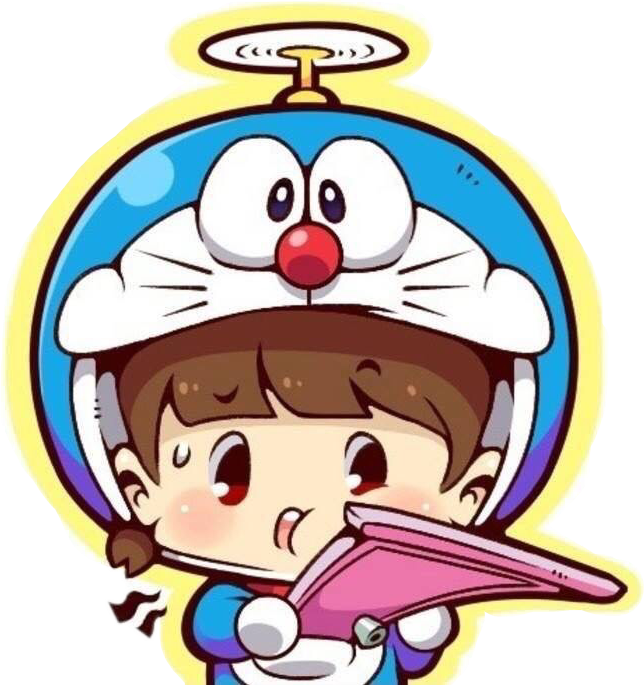 Worry clipart line. Doraemon chibi child girlfreetoedit