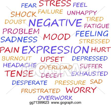 Worry clipart negative emotion. Vector stock emotions clip