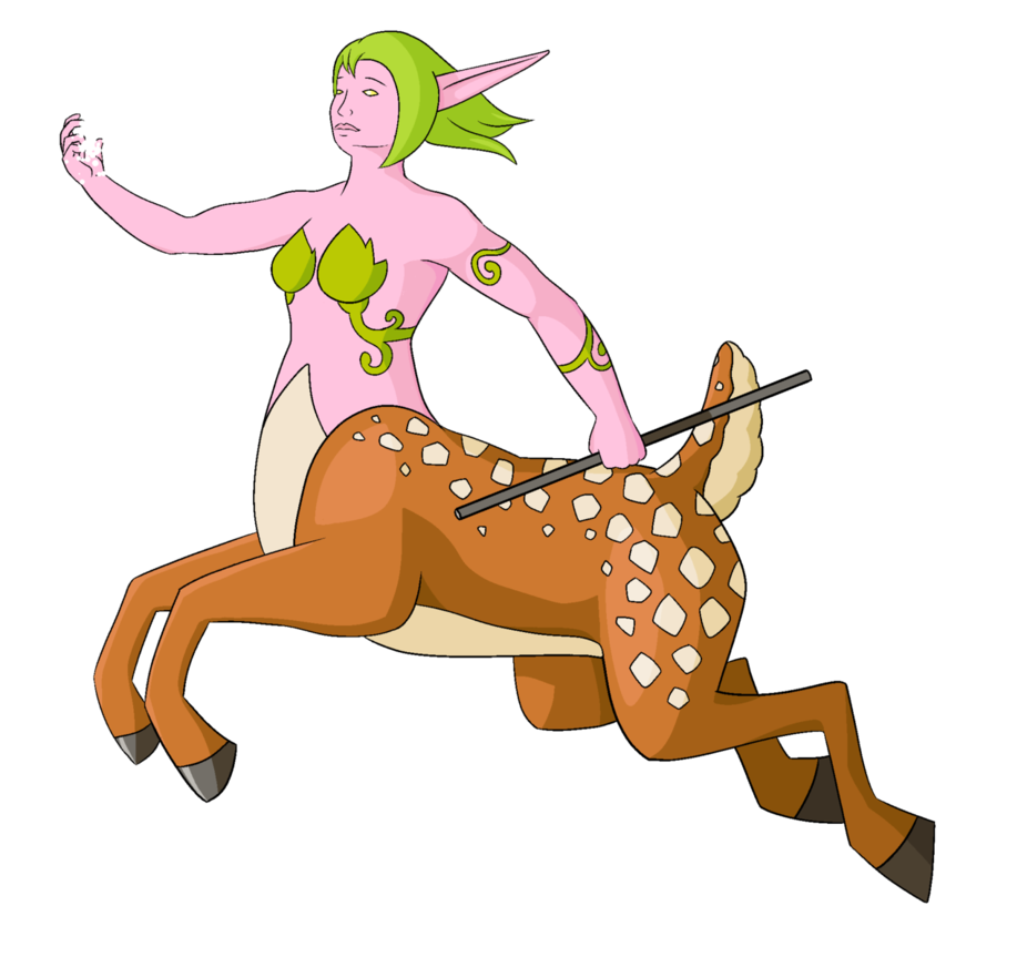 Dryad by elzena on. Wow clipart wow person