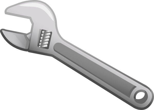 Clip art free vector. Wrench clipart