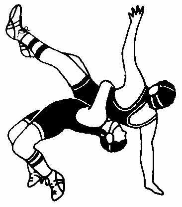 Wrestlers clipart easy drawing. High school wrestling drawings